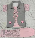 Cotton Half Sleeves Top & Bottom Clothing Set for Girls 