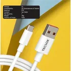 TecSox 6a Type C Charging Cable 1 Mtr Length, white