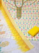 Cotton Printed Unstitched Dress Material for Women 