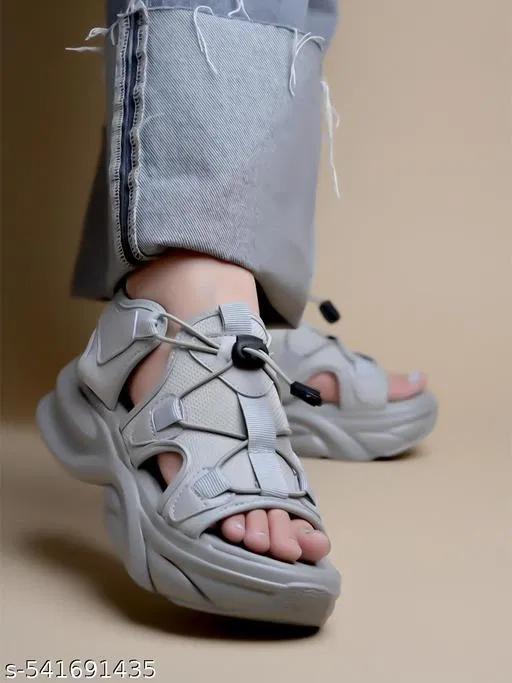 Shoetopia Women's Floaters - Grey (IND-8)