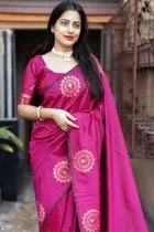 Banarasi Woven Silk Blend Saree for Women 