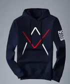 Fleece Printed Hoodie for Men 