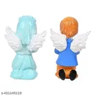 Resin Angel Girl & Wings Boy Sttaue for Home Décor 