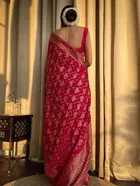 Kanjeevaram Silk Zari Woven Saree for Women 