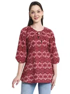 Cotton Printed Top for Women 