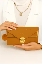 PU Solid Clutch for Women