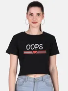 Cotton Blend Printed Top for Women 