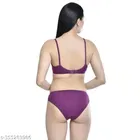 Polycotton Bra with Panty for Women 
