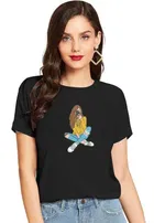 Half Sleeves Printed T-shirt for Women & Girls 