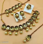 Elegant Alloy & Pearl Jewellery Sets