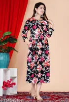 Rayon Printed Anarkali Kurti for Women 