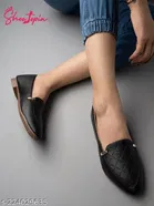 Solid Pointed Toe Ballerinas for Women 