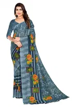 Georgette Printed Saree for Women 