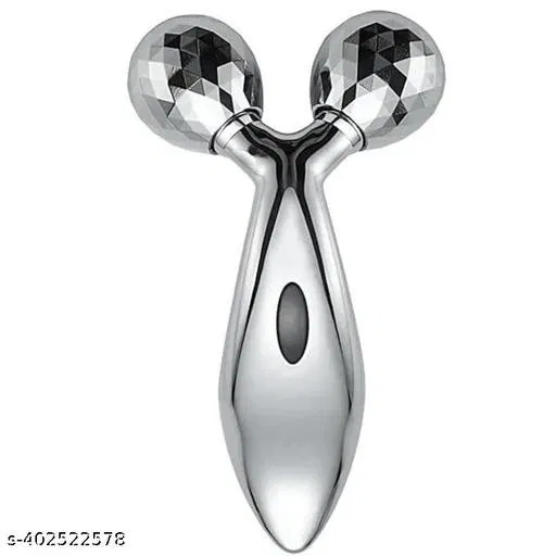 ABS Plastic Roller Massager (Silver)
