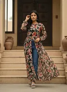 Floral print Naira Kurti for Women 