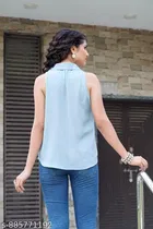 Sleeveless Cotton Shirt for Women 