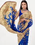 Georgette Printed Saree for Women 