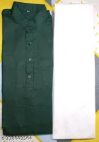 Cotton Solid Kurta with Pyjama for Men 