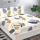 Cotton Fitted Elastic 88x88in Bedsheet 