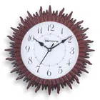 De’rons Flame Design Wooden Look Plastic Wall Clock 20x20cm