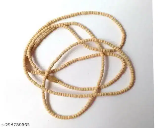 Wooden Tulsi Mala (Beige)