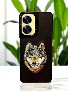 Synthetic Pu Leather Back Cover For Realme Rmx3710 / N55 