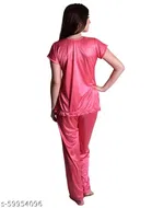 Satin Nightsuit Set for Women 