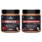 Natural Hibiscus & Red Sandalwood Powder for Skin & Hair 