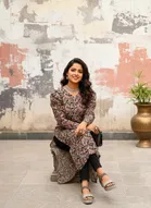 Kalamkari Print Kurti for Women 