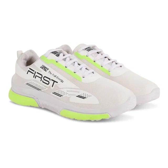 First Running Sports Shoes for Men, White (7)