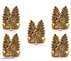Oxide Metal Radha Krishna Idol with Diya, Pack of 5 