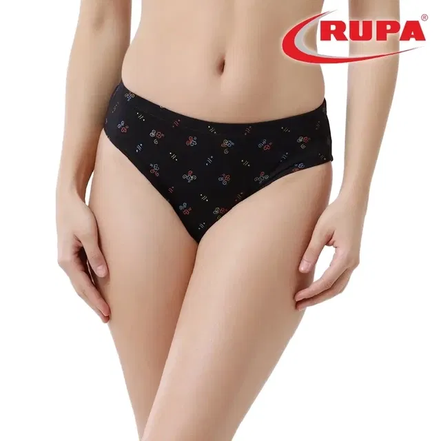 Cotton Printed Briefs for Women, Pack of 1 (Multicolor, 100 cm)
