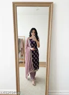 Embroidered Anarkali Party Suit for Women 