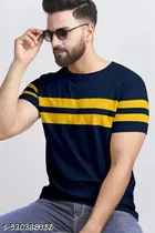 Cotton Blend T-shirt for Men, Multicolour, Pack of 2 