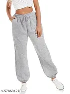 Cotton Blend Solid Trousers for Men, Grey 