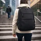 WorkMate Black Multi-Pocket Laptop Backpack