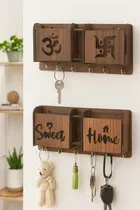 KC Art Wooden Key Holder, 2 Pcs