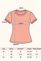 Round Neck Printed T-Shirt for Women 