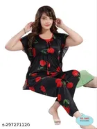 Satin Nightsuit for Women 