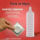 Xebok Strawberry Flavoured Extra Dotted Condoms 