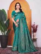 Banarasi Silk Embroidered Saree for Women 