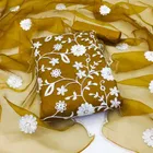 Organza Unstitched Dress Material for Women 