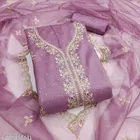 Embroidered Lucknowi Net Un Stitched Suit 