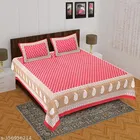 Cotton Queen Bedsheet with 2 Pillow Cover 