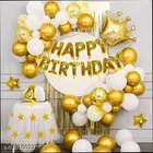 49 Pcs 4th Birthday Decoration kit, Multicolour, Set of 1