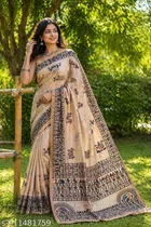 Cotton Blend Saree for Women 