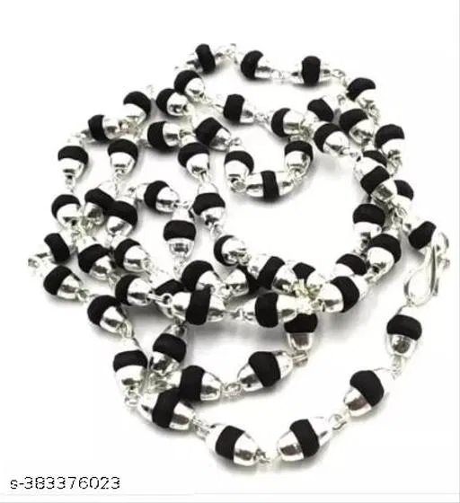 Tulsi Mala for Men (Black, Pack of 1)
