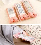 Bow Knot Fabric Remote Control Cover Case 