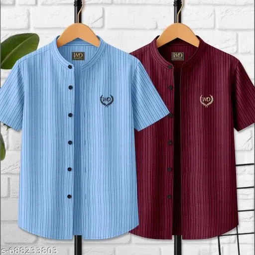 Self Design Cotton Blend T-Shirt for Boys (Aqua Blue, 3-4 Years)
