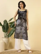 Tie Up Georgette Kurti for Women 